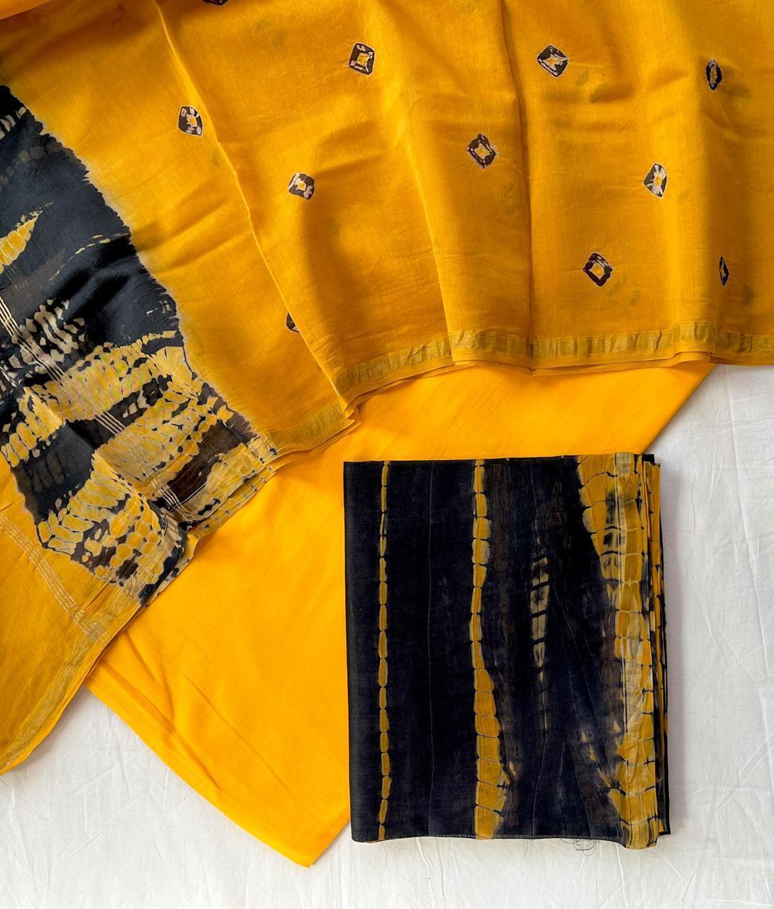 Pure Chanderi Silk Suit
