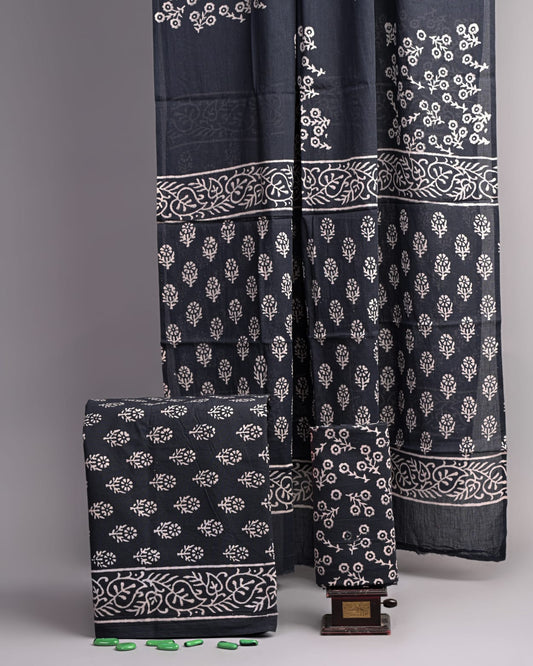 Hand Block printed Cotton Suit Set