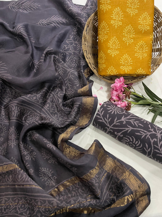 Maheshwari Silk Suit Set