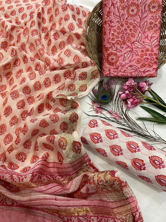 Maheshwari Silk Suit Set