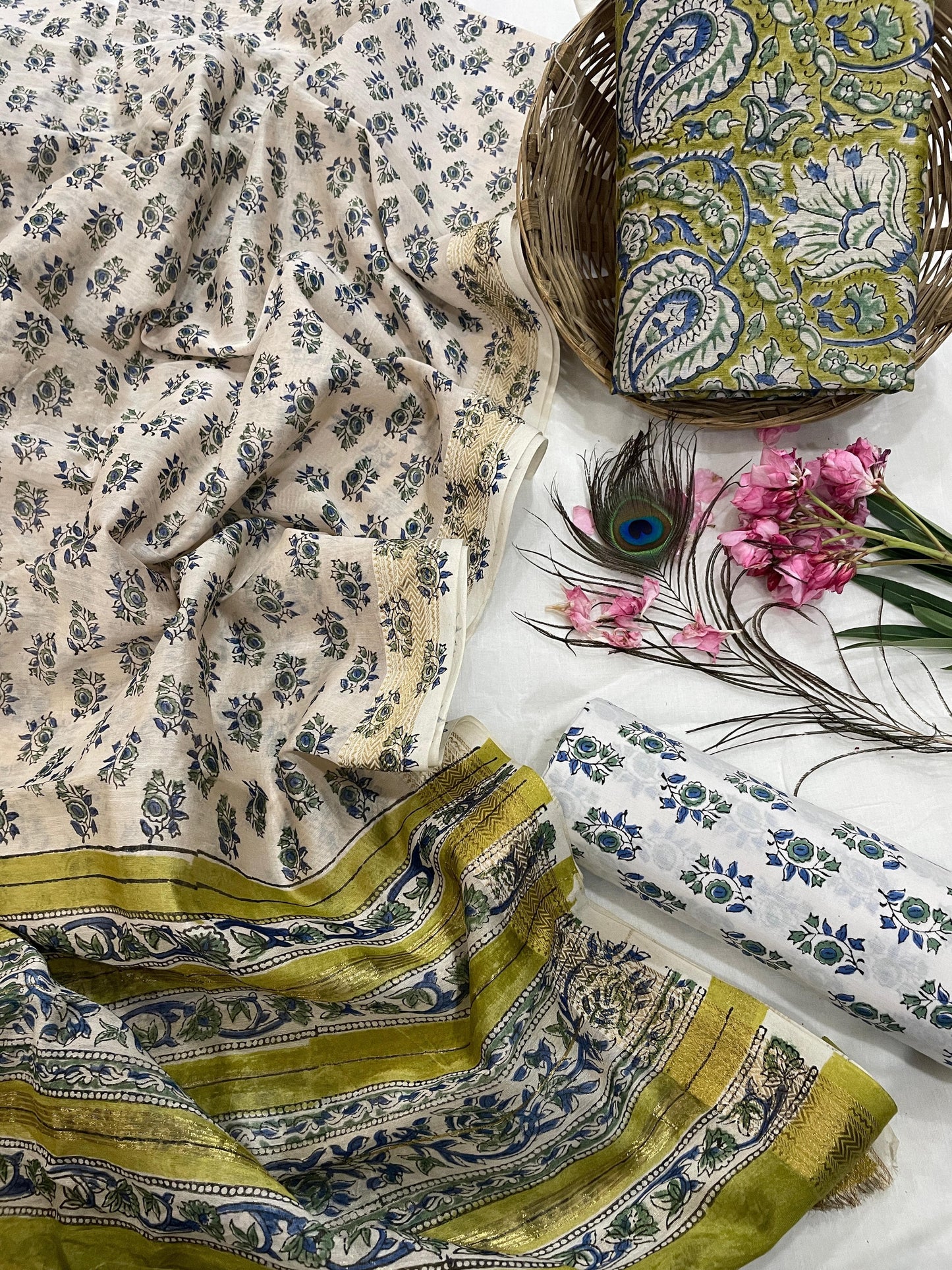 Maheshwari Silk Suit Set