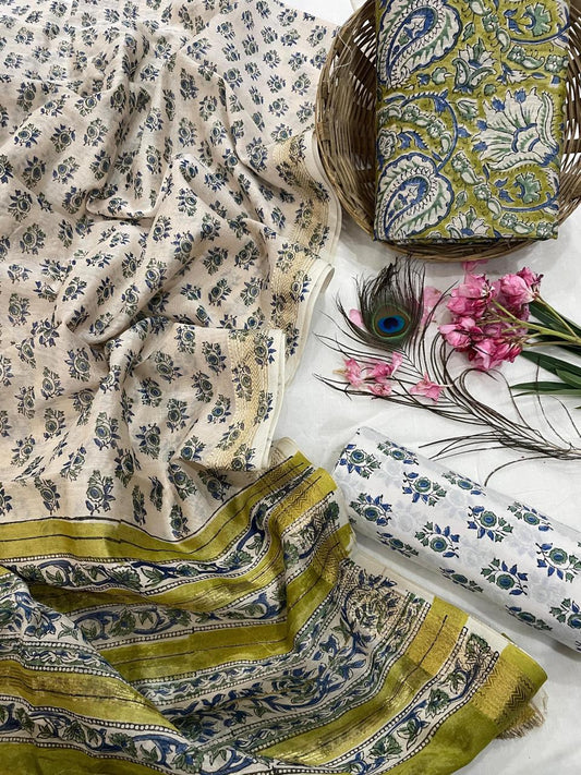 Maheshwari Silk Suit Set