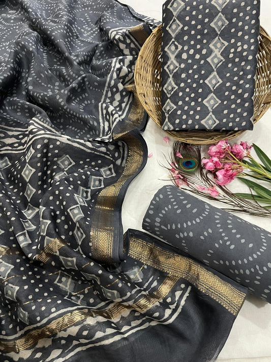 Maheshwari Silk Suit Set