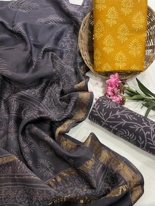 Maheshwari Silk Suit Set