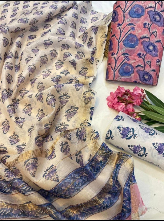 Maheshwari Silk Suit Set