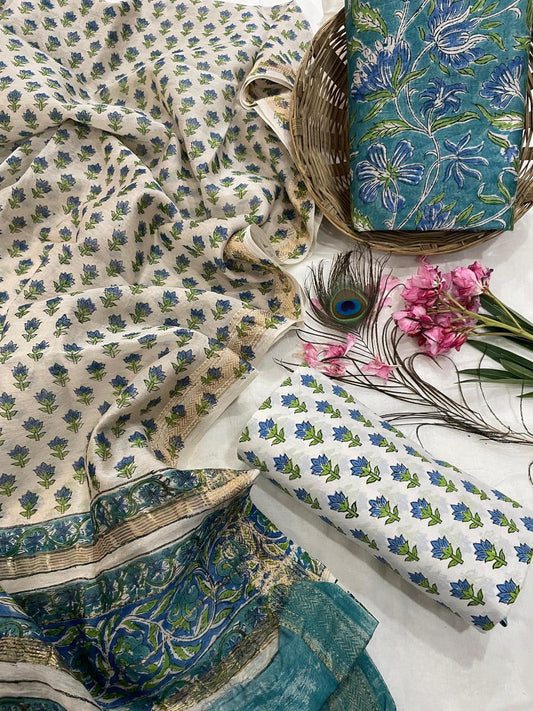 Maheshwari Silk Suit Set