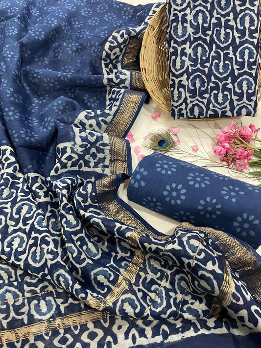 Maheshwari Silk Suit Set