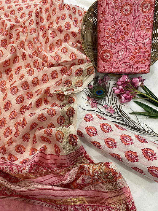 Maheshwari Silk Suit Set