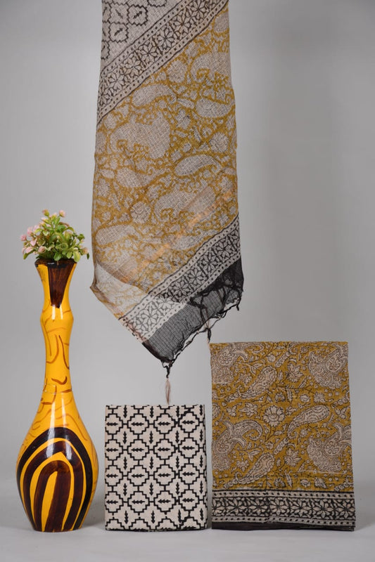 Hand Block Printed Kota Cotton Suit set