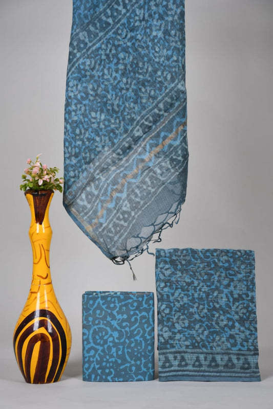 Hand Block Printed Kota Cotton Suit set