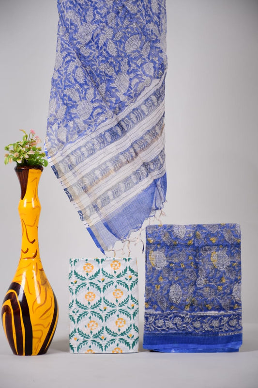 Hand Block Printed Kota Cotton Suit set