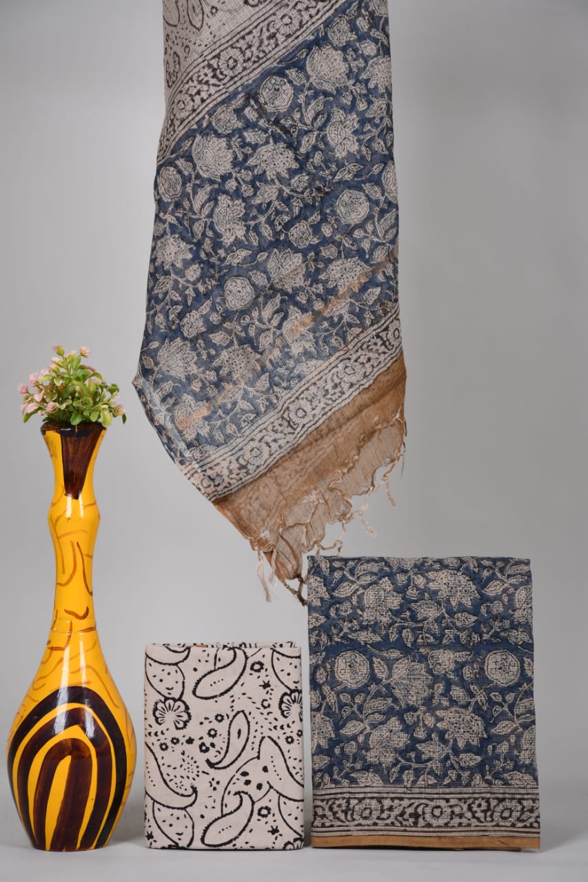 Hand Block Printed Kota Cotton Suit set