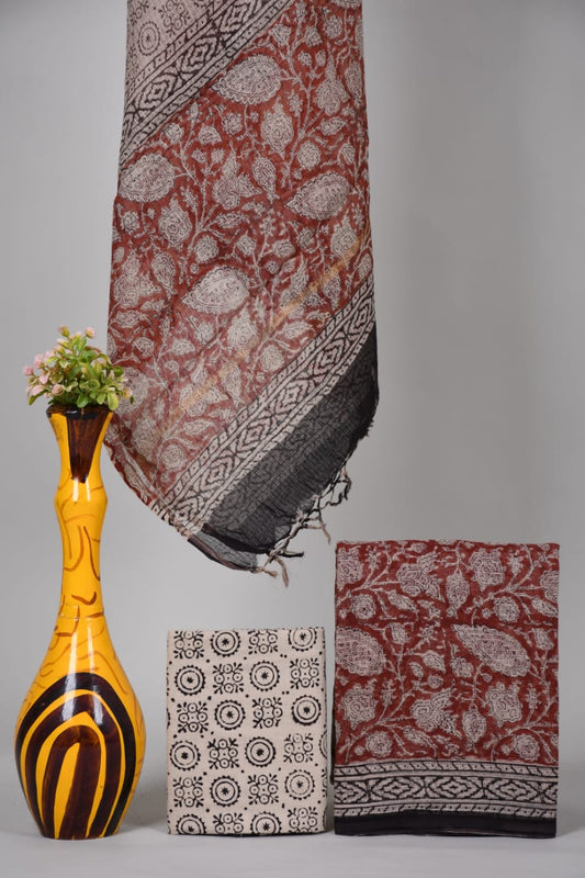 Hand Block Printed Kota Cotton Suit set