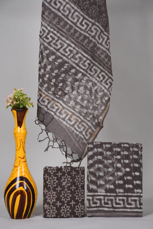 Hand Block Printed Kota Cotton Suit set
