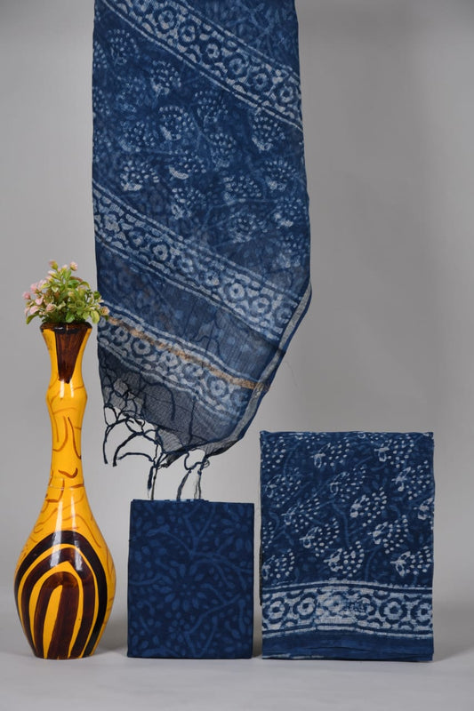 Hand Block Printed Kota Cotton Suit set